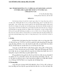 Báo cáo nghiên cứu khoa học " ĐẶC TÍNH DINH DƯỠNG CỦA CÁ SỈNH GAI (ONYCHOSTOMA LATICEPS GUNTHER, 1896) TẠI HỒ PHÚ NINH VÀ VÙNG PHỤ CẬN, TỈNH QUẢNG NAM "