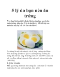5 lý do bạn nên ăn trứng
