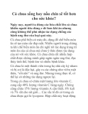 Cà chua sống hay nấu chín sẽ tốt hơn cho sức khỏe?