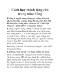 Cách hay tránh tăng cân trong mùa đông