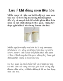 Lưu ý khi dùng men tiêu hóa
