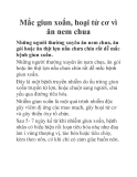 Mắc giun xoắn, hoại tử cơ vì ăn nem chua
