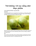 Nói không với say nắng nhờ thực phẩm