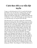 Cách theo dõi u xơ tiền liệt tuyến