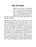 Dậy thì muộn