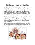 Ðể sống khỏe mạnh với bệnh hen