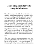 Gánh nặng bệnh tật và tử vong do hút thuốc