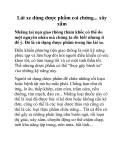 Lái xe dùng dược phẩm coi chừng... xây xẩm
