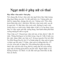 Ngạt mũi ở phụ nữ có thai