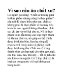 Vì sao cần ăn chất xơ?