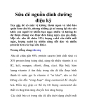 Sữa dê nguồn dinh dưỡng diệu kỳ