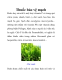 Thuốc bảo vệ mạch