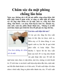 Chăm sóc da mặt phòng chống lão hóa
