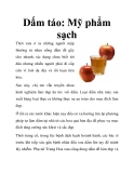 Dấm táo: Mỹ phẩm sạch