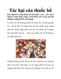 Tác hại của thuốc bổ