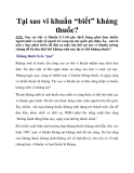 Tại sao vi khuẩn “biết” kháng thuốc?