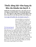 Thuốc dùng khi viêm họng do liên cầu khuẩn tán huyết A