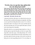 Trị tiêu chảy do ngộ độc thực phẩm:Khi nào cần dùng loperamid?