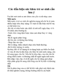 Các dấu hiệu sức khỏe trẻ sơ sinh cần lưu ý