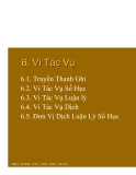 Kiến trúc máy tính-Phần 6: Vi tác vụ