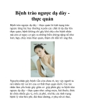 Bệnh trào ngược dạ dày thực quản