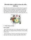 Dấu hiệu bệnh và điều trị đau dây thần kinh tọa