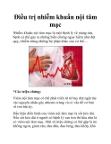 Điều trị nhiễm khuẩn nội tâm mạc