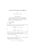 Các toán tử trong cơ học lượng từ