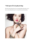 7 thói quen tốt của phụ nữ đẹp