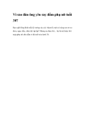 Vì sao đàn ông yêu say đắm phụ nữ tuổi 30?
