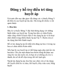 Đông y hỗ trợ điều tri tăng huyết áp