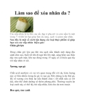 Làm sao để xóa nhăn da ?