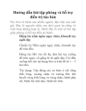 Hướng dẫn bài tập phòng và hỗ trợ điều trị táo bón