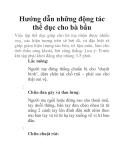 Hướng dẫn những động tác thể dục cho bà bầu