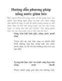 Hướng dẫn phương pháp uống nước giảm béo