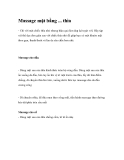 Massage mặt bằng ... thìa-