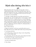 Bệnh nấm đường tiêu hóa ở gà
