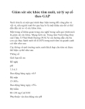 Giám sát sức khỏe tôm nuôi, xử lý sự cố theo GAP