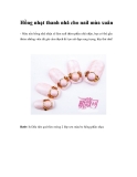 Hồng nhạt thanh nhã cho nail mùa xuân
