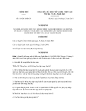 Nghị định số 119/2011/NĐ-CP