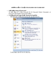Cài đặt Password cho Word 2007