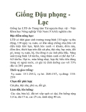 Giống Đậu phọng Lạc