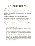 Kỹ thuật đốn chè