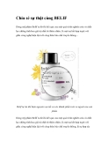 Chia sẻ sự thật cùng BELIF