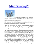 Mùi “kim loại”
