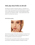 Khắc phục khuyết điểm của đôi mắt