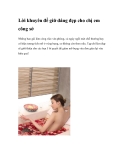 Lời khuyên để giữ dáng đẹp cho chị em công sở