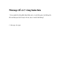 Massage để có 3 vòng hoàn hảo