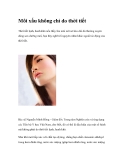 Môi xấu không chỉ do thời tiết