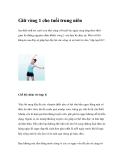 Giữ vòng 1 cho tuổi trung niên